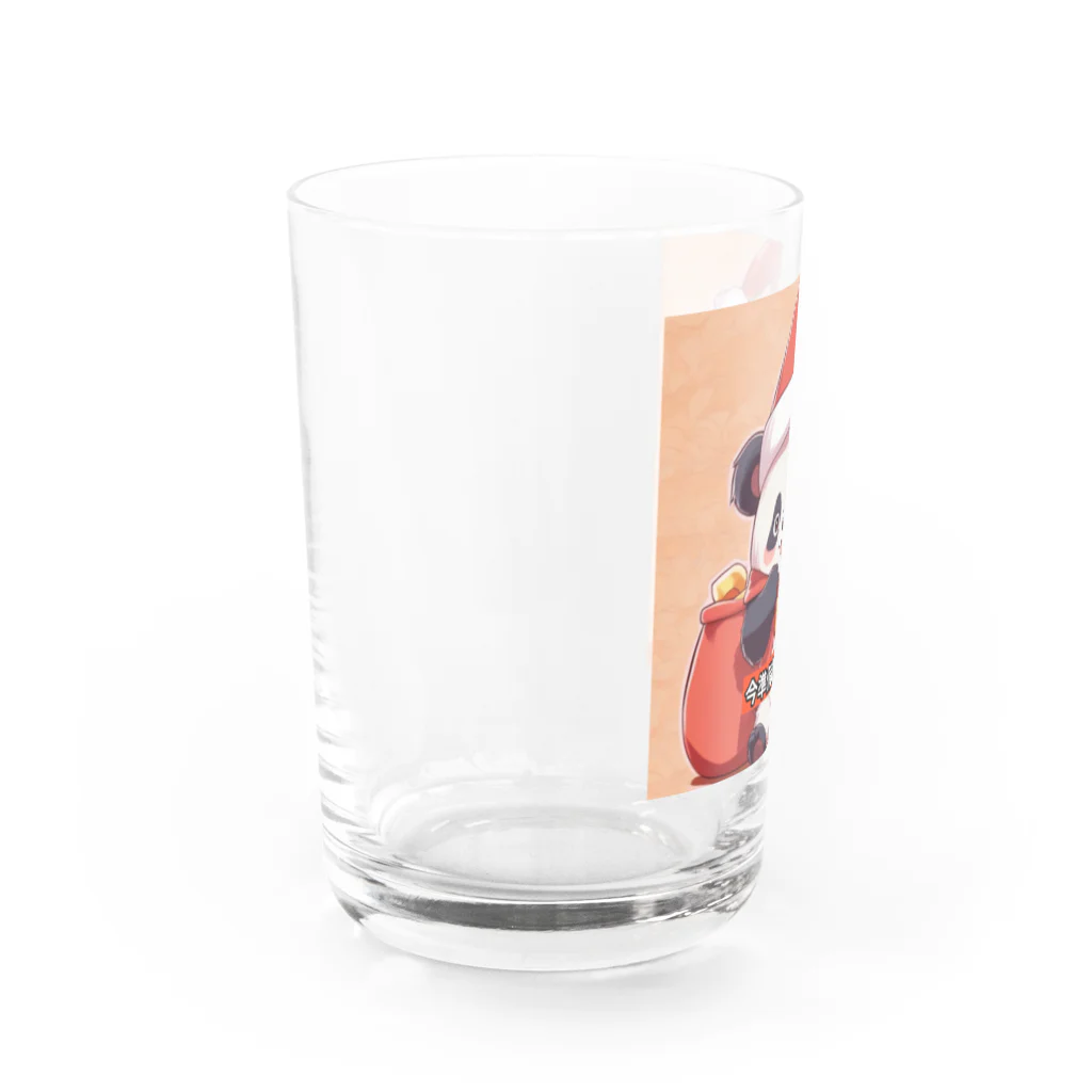 動物大好き＠たつまるの準備中パンダ Water Glass :left