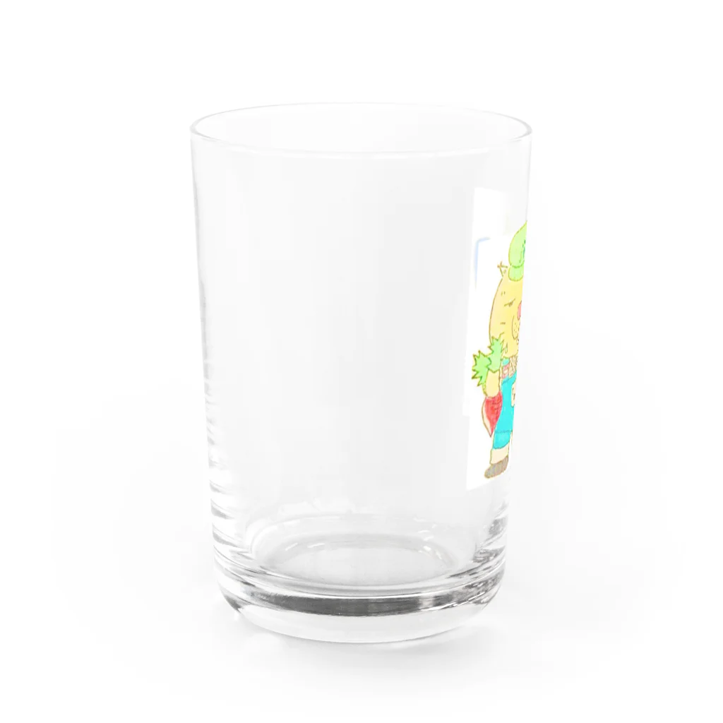 マティリアルの可愛い猫の農家さん Water Glass :left