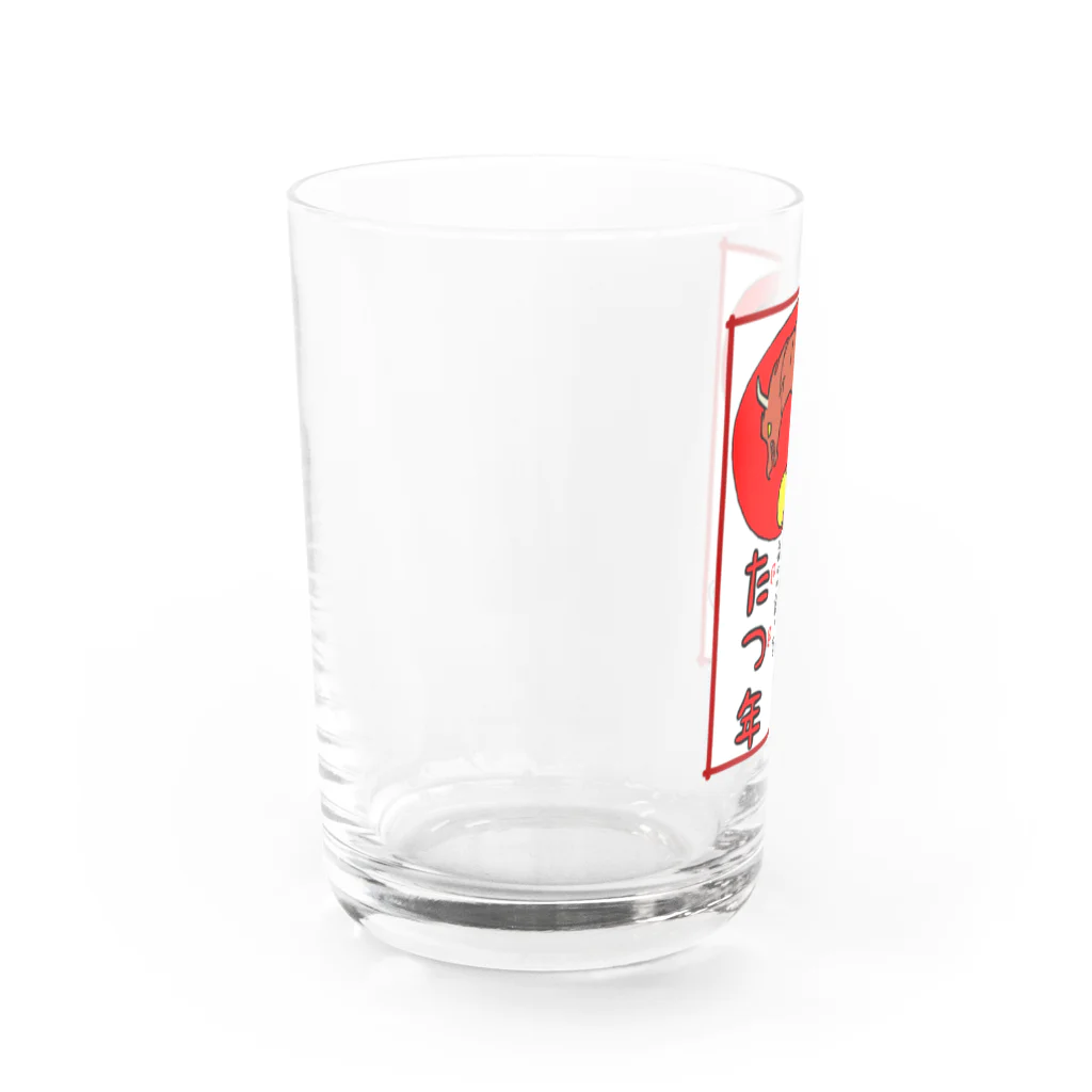 Oriのねこだって たつ年 Water Glass :left