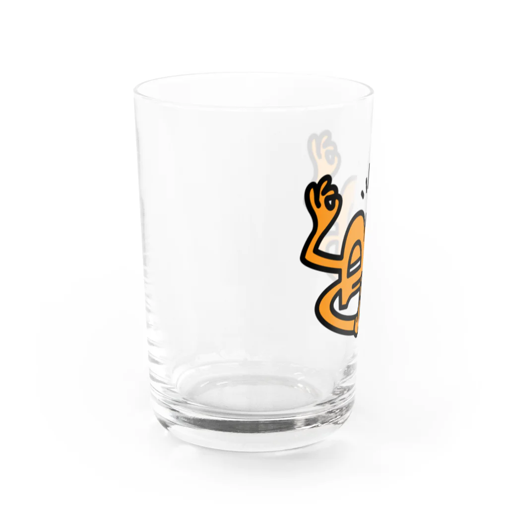 BitPopArtのB - Zen Water Glass :left