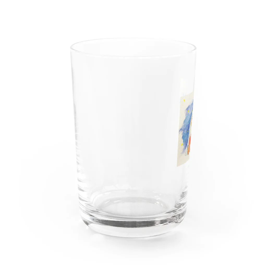 たみ★ずかんの寒がりサンタ Water Glass :left