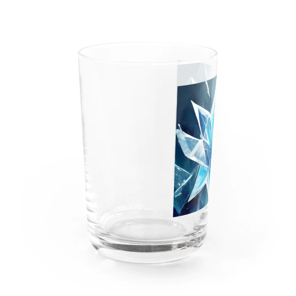 のんびりアート工房の氷のクリスタル Water Glass :left