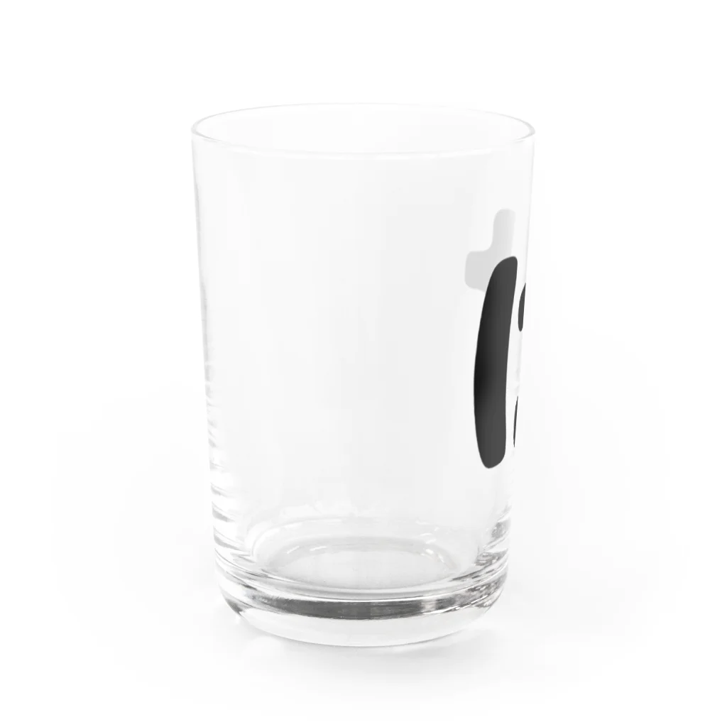 ひらがなのひらがな「け」 Water Glass :left