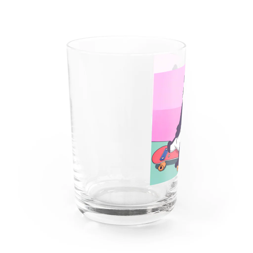 yacco-のお店のある日のぱんだ Water Glass :left