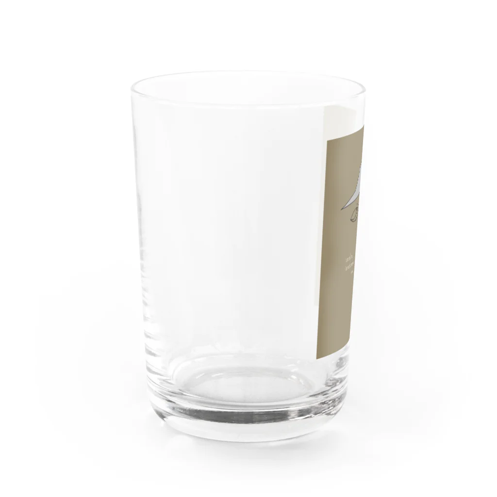 sorbericaの一筆書き三つ編みガール Water Glass :left