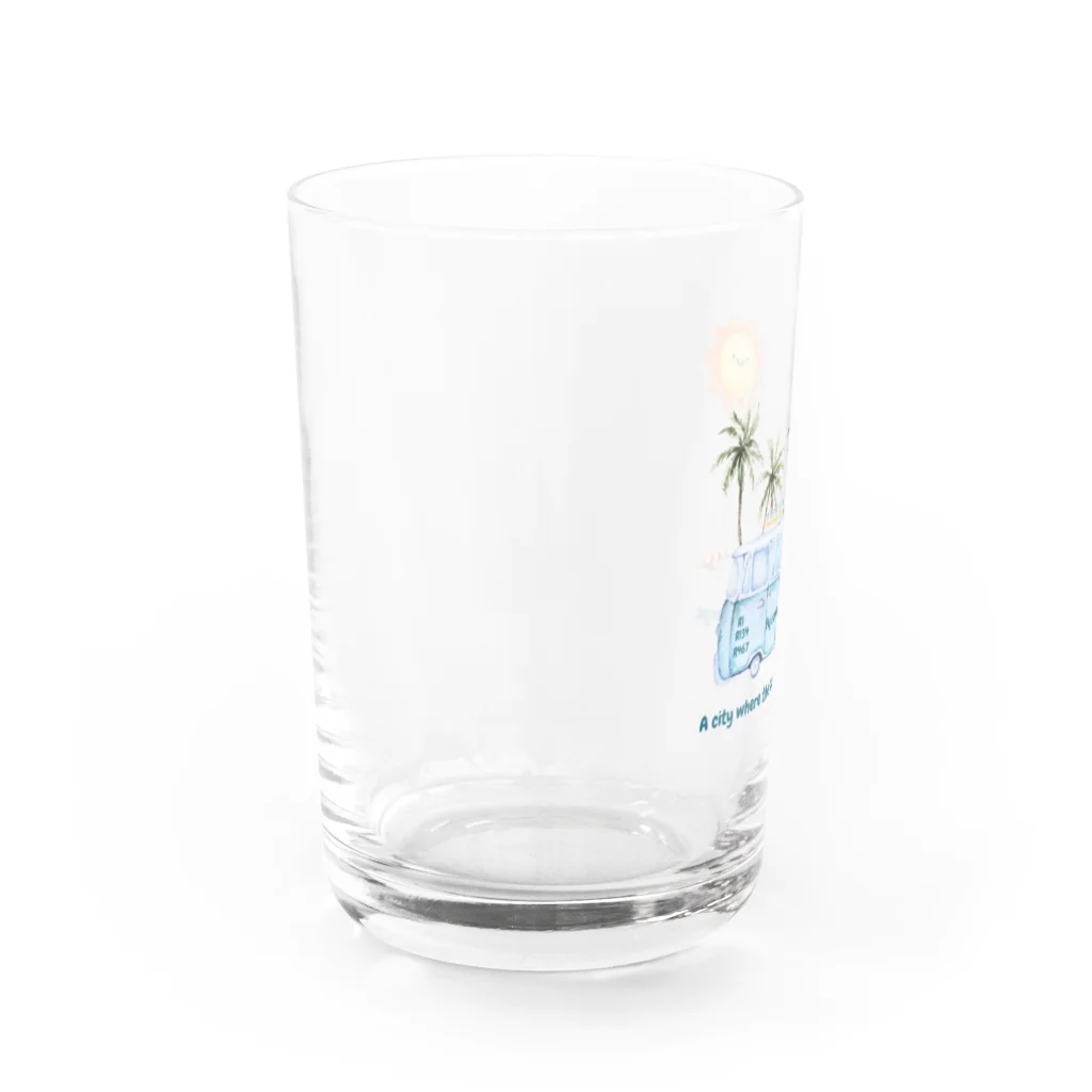 CyberArmadilloの湘南アイテム Water Glass :left