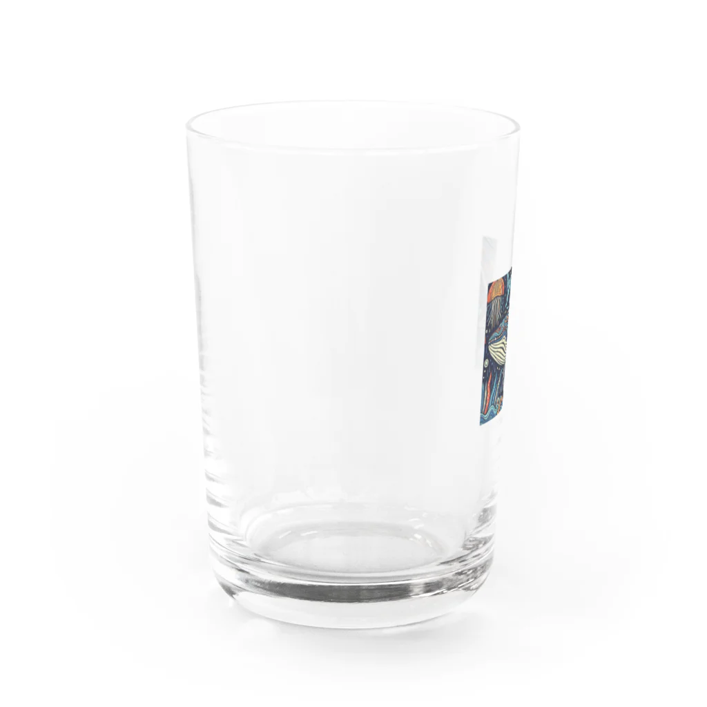 カエル2号のクジラ君 Water Glass :left