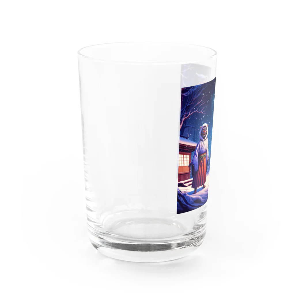 tamabestのなまはげ（？）とヒグマ Water Glass :left