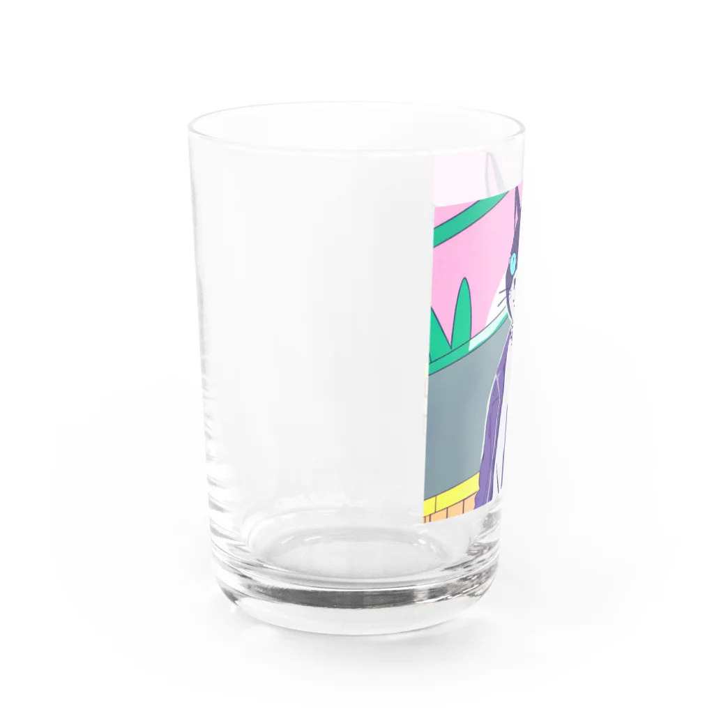 ブギーズのヌコ博士 Water Glass :left