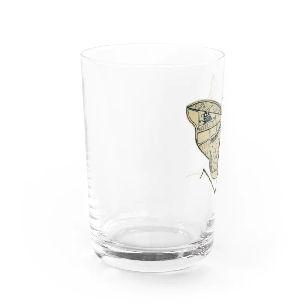 牧 やひろの躍鳥 Water Glass :left