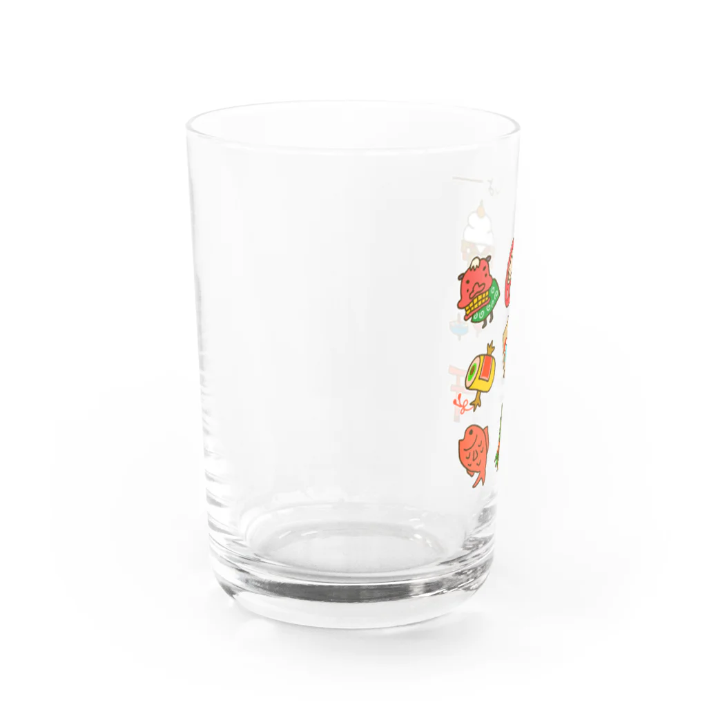 Siderunの館 B2の画伯チックなお正月 Water Glass :left