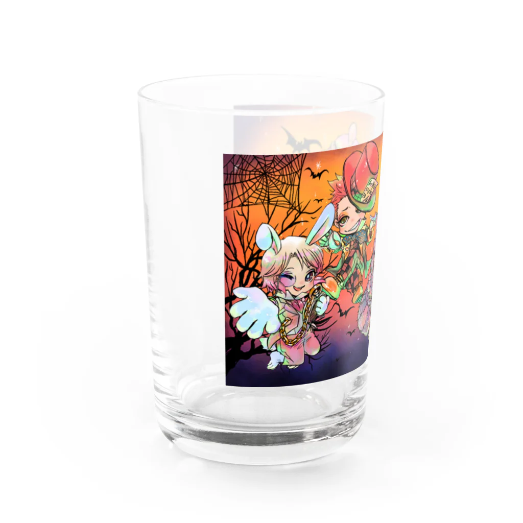 群青のはなまるハロウィン2023 ハロウィンアリス Water Glass :left