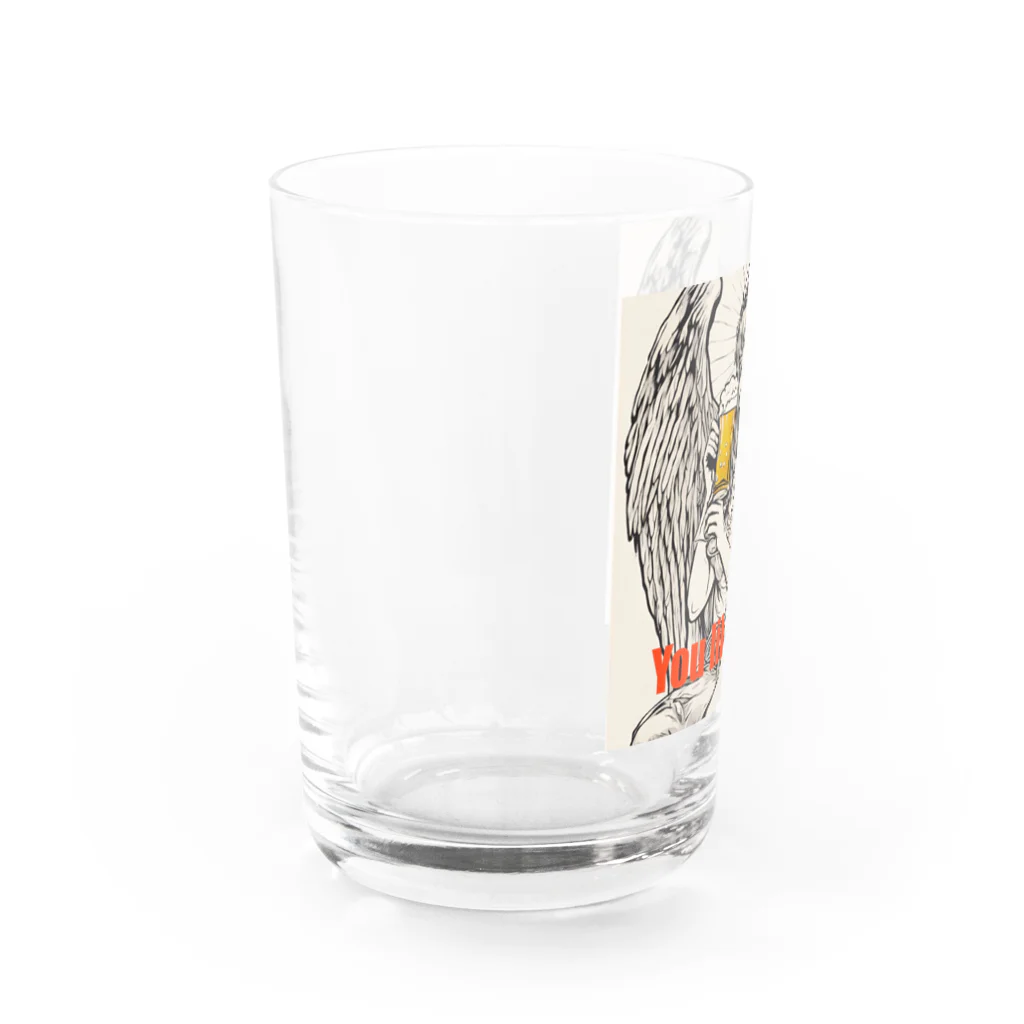 パイルドライバーのAngel beer Water Glass :left