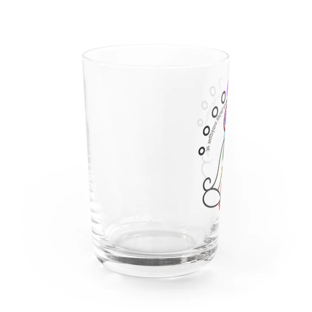 CyberArmadilloの太陽のガヤトリマントラ Water Glass :left