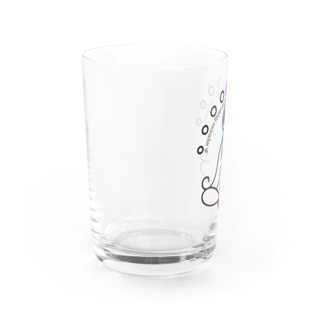 CyberArmadilloの月のガヤトリマントラ Water Glass :left