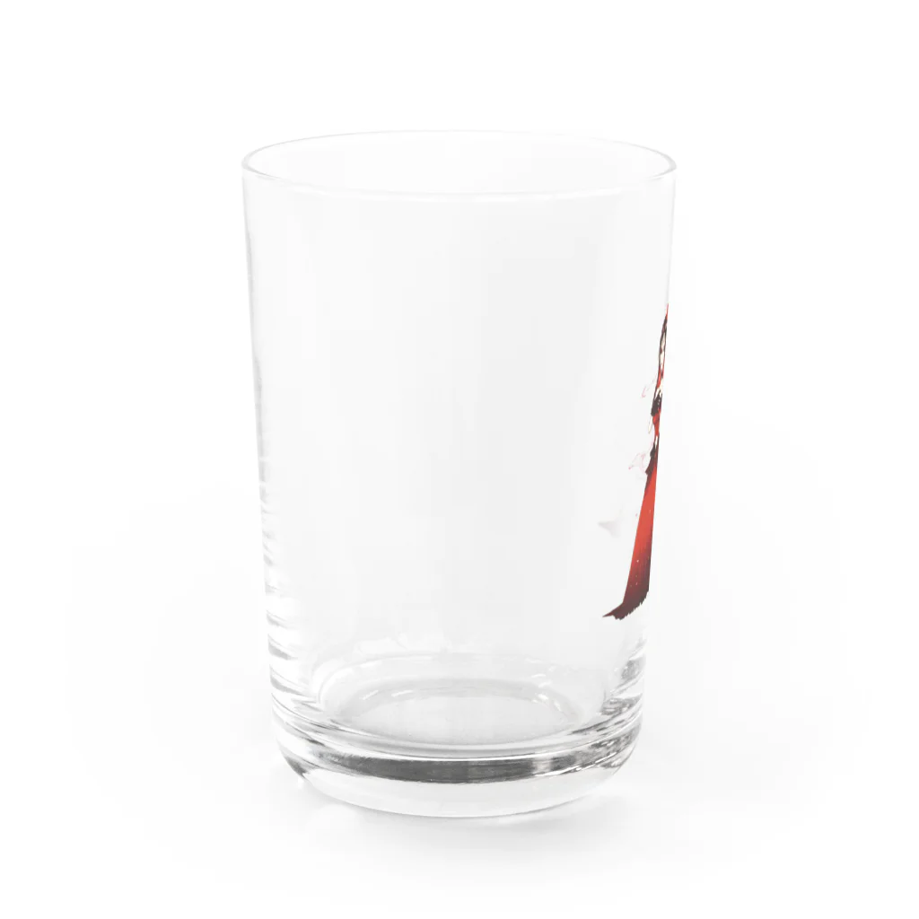 あったか〜い白湯の辰砂嬢 Water Glass :left