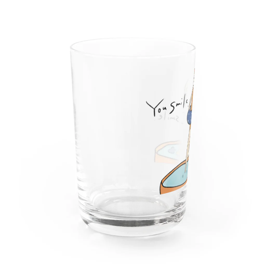 goods shop ''swimpool''のcalendar(August) Water Glass :left