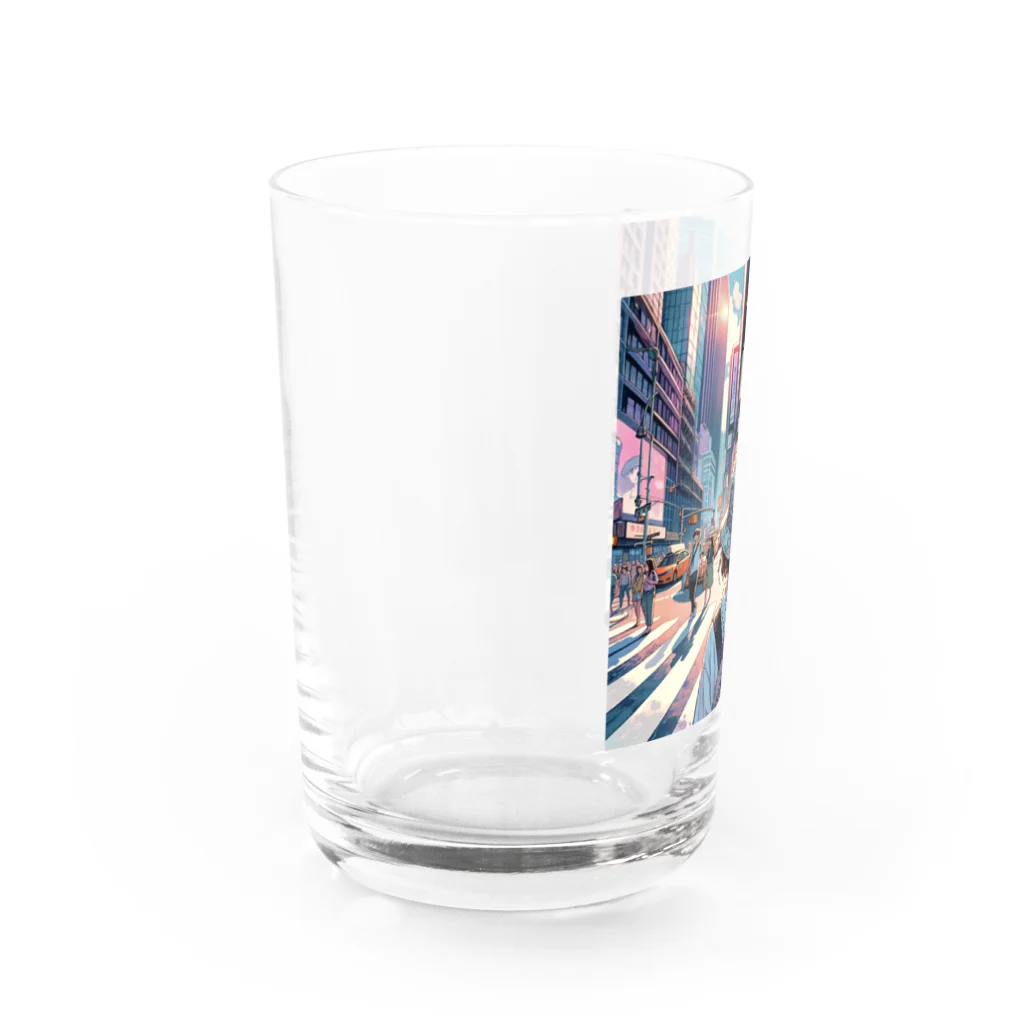 Artful Whiskersの一人旅の少女 Water Glass :left