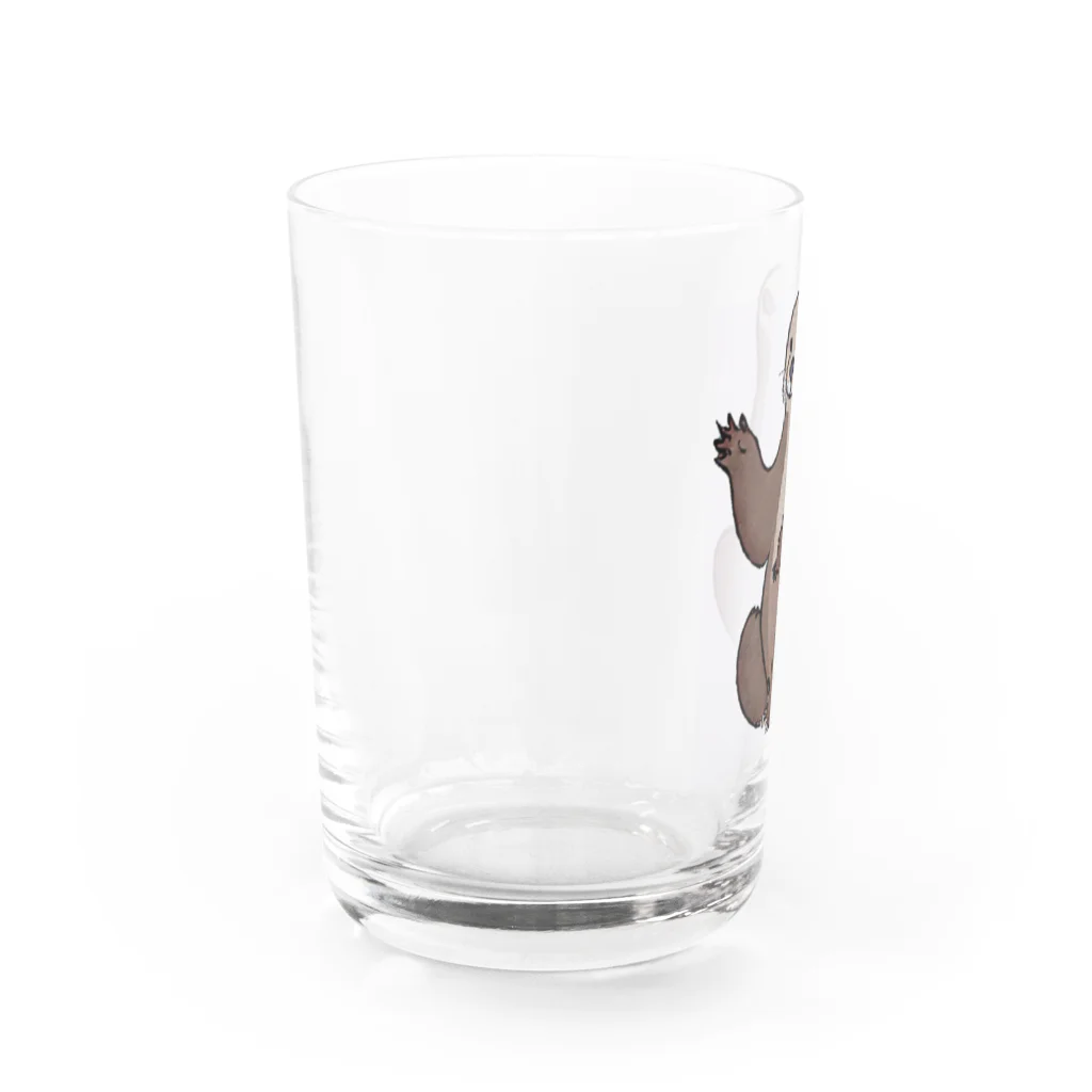 夢幻カワウソくんのお店の浮世絵風カワウソくん Water Glass :left