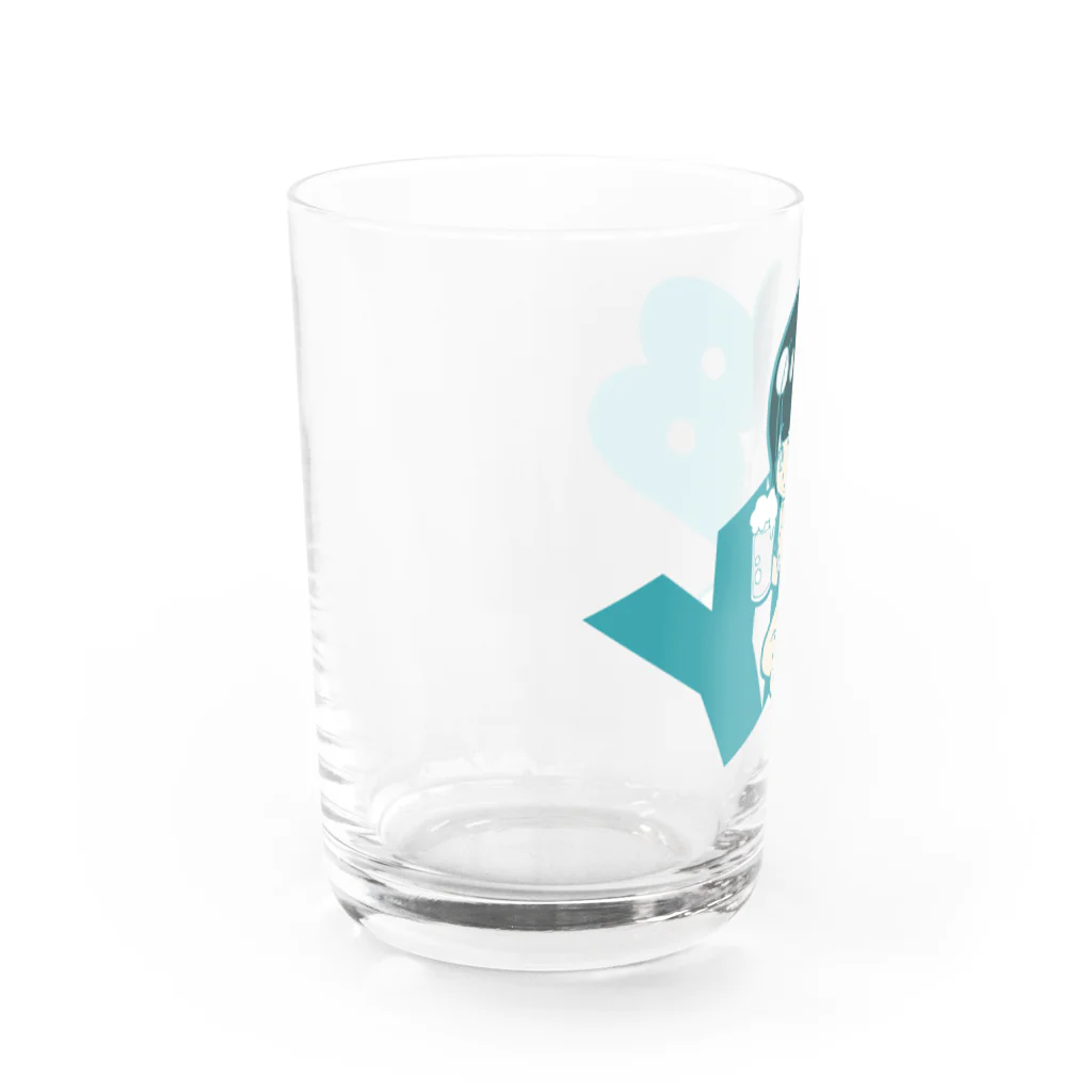 YY8　Y-PACHIのやっつんショートグラスミントグリーン Water Glass :left