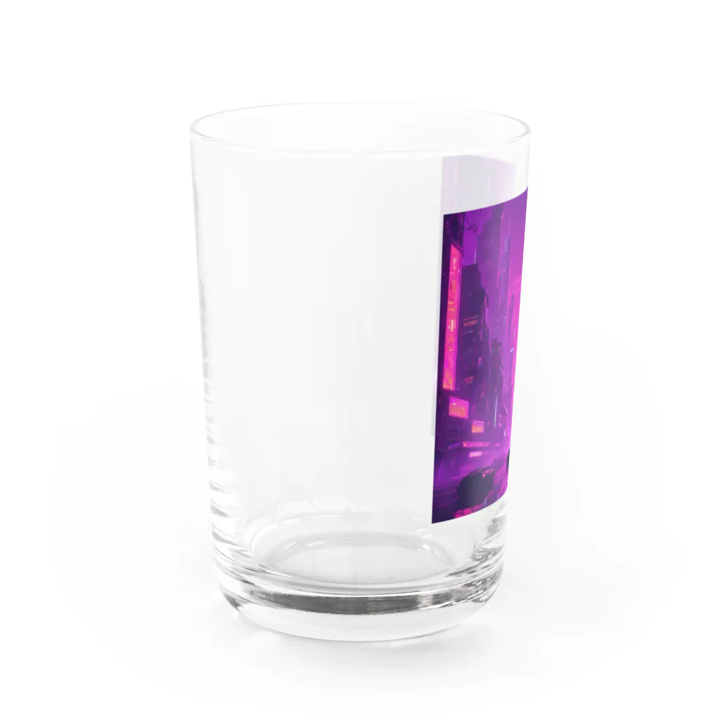 3tomo6's shopのpurple Water Glass :left