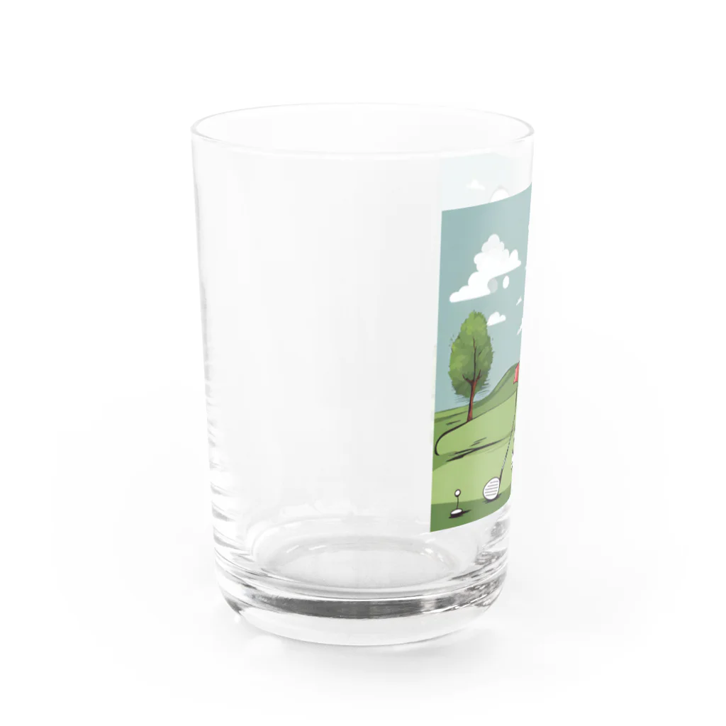 genki121227の面白ゴルファー Water Glass :left