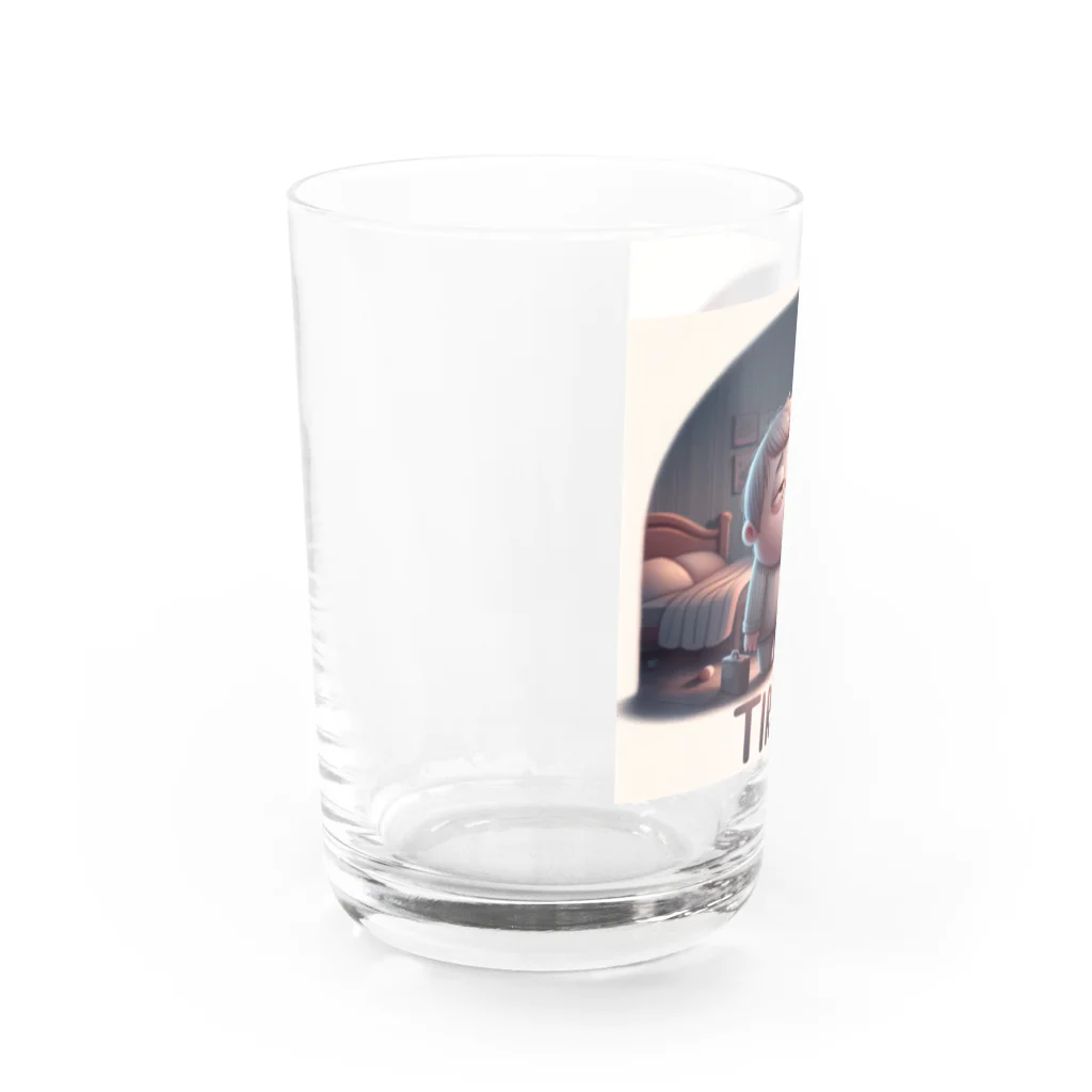 LINEスタンプっぽいグッズショップのつかれた君 Water Glass :left