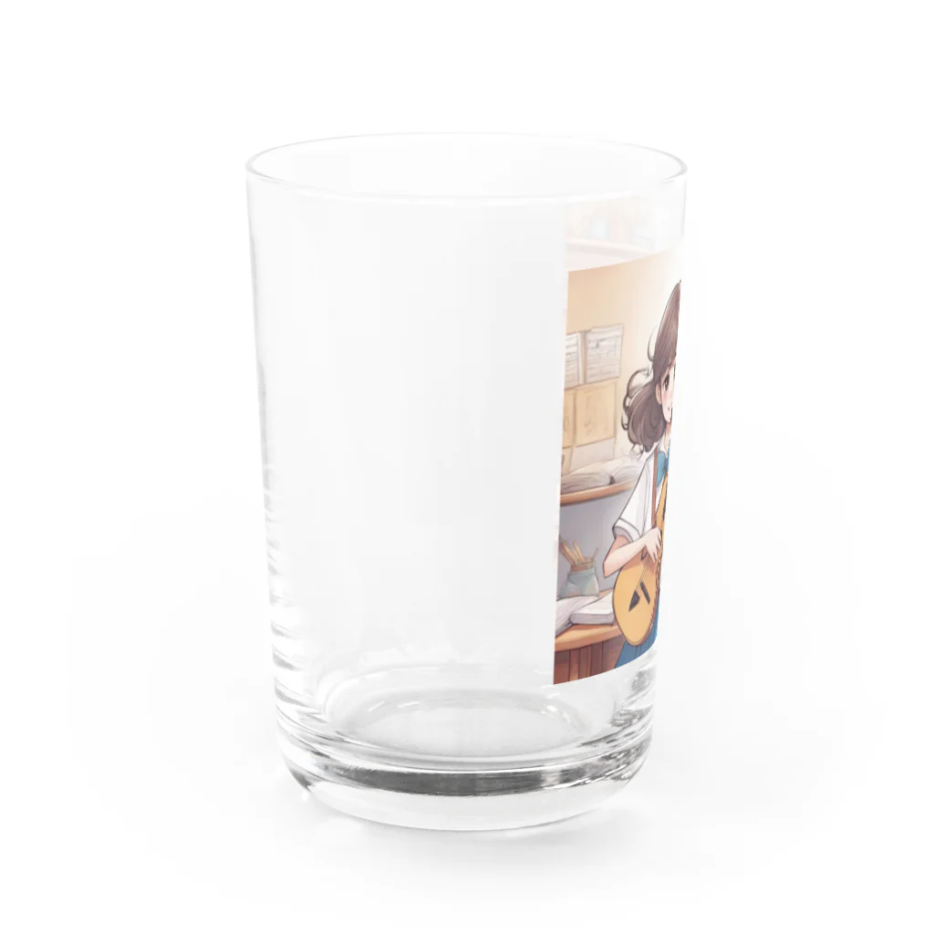 ほっこり絵音舎の弾き語りのワコちゃん Water Glass :left