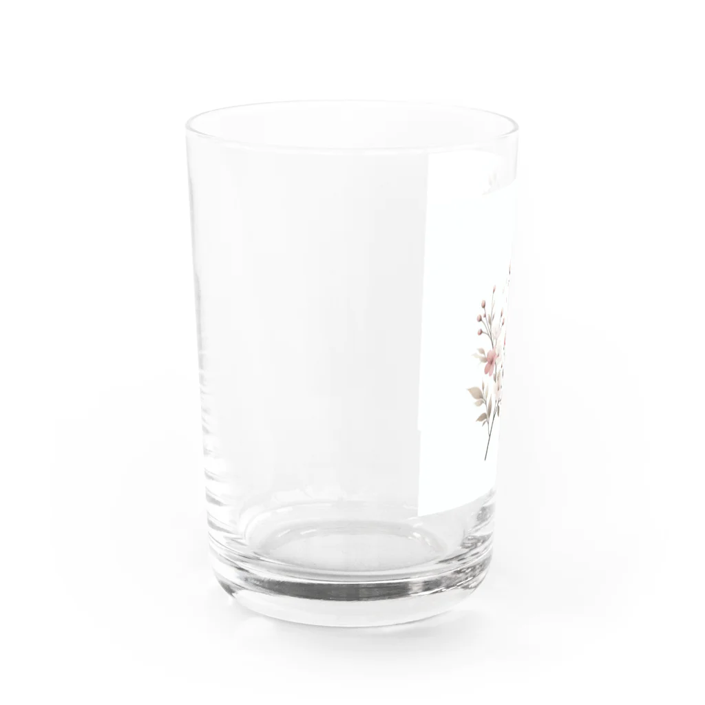 raio-nの春の息吹 - 桜のデザイン Water Glass :left