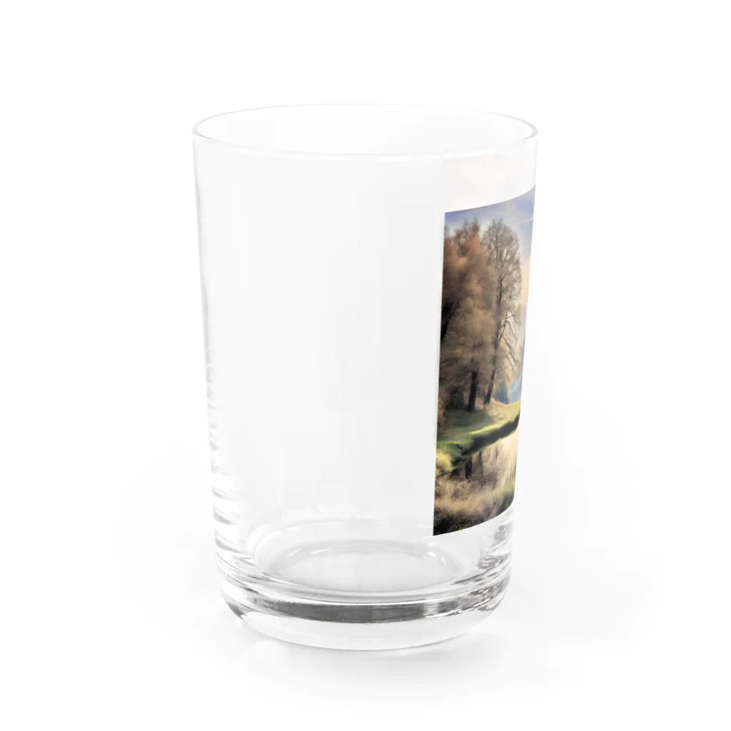 maikoのショップの静かな川辺の風景 Water Glass :left