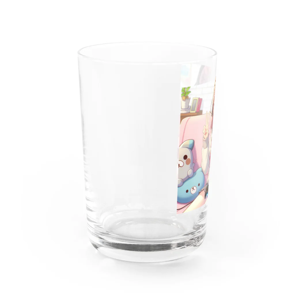 luckyTigerのゲーム女子 Water Glass :left