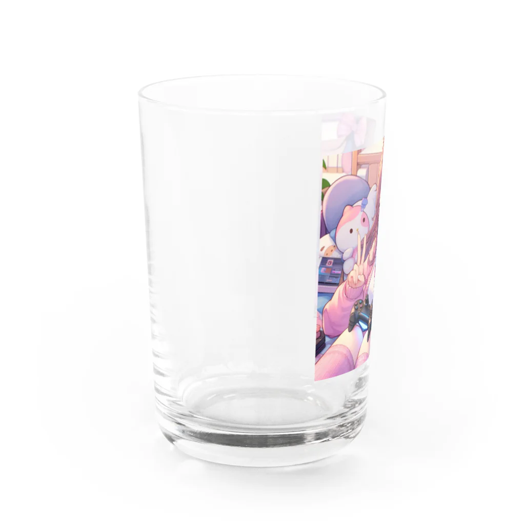 luckyTigerのゲーム女子 Water Glass :left