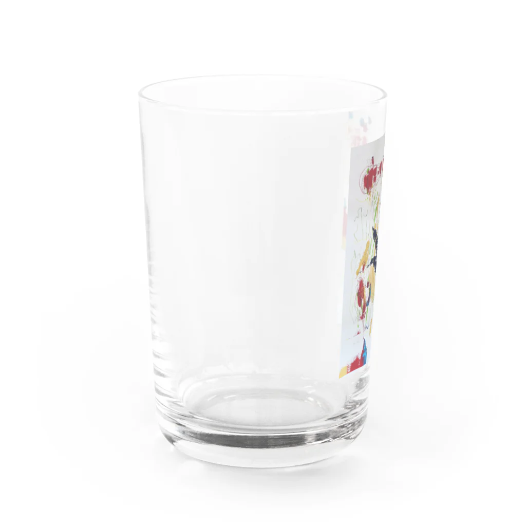 HiraHiraPaperのくろい花 Water Glass :left