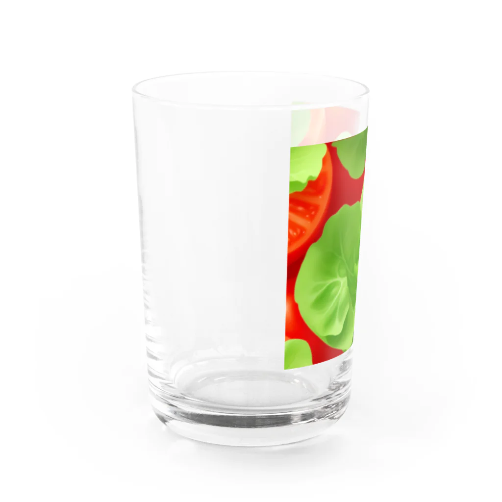 ポンキチはうすのれたすとまと Water Glass :left