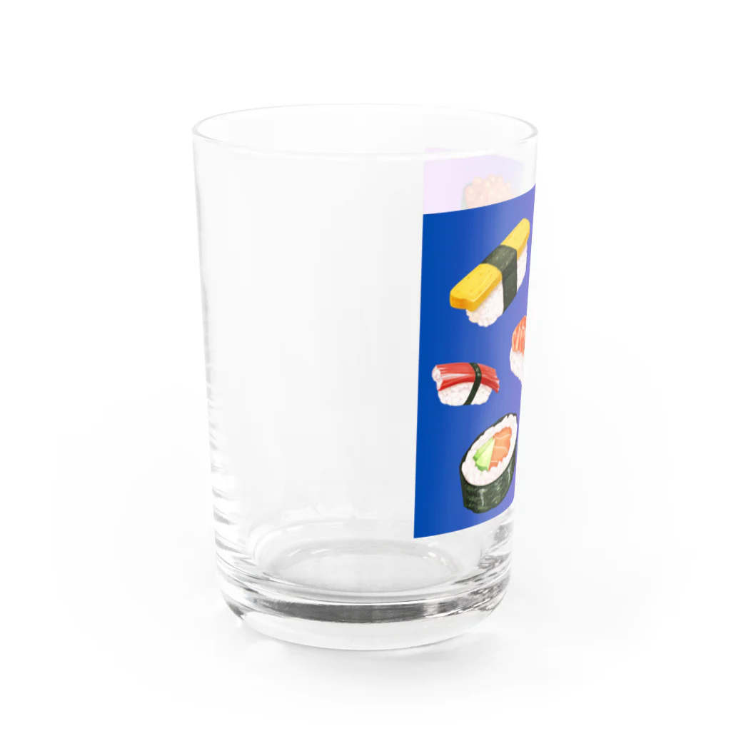 ポンキチはうすのすしのえ Water Glass :left