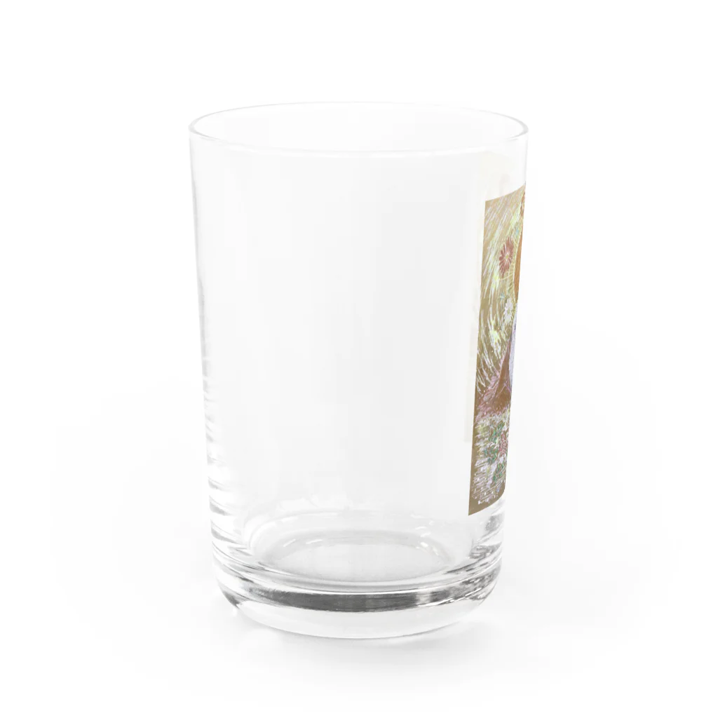 kerokoro雑貨店の祝福のシマエナガ Water Glass :left