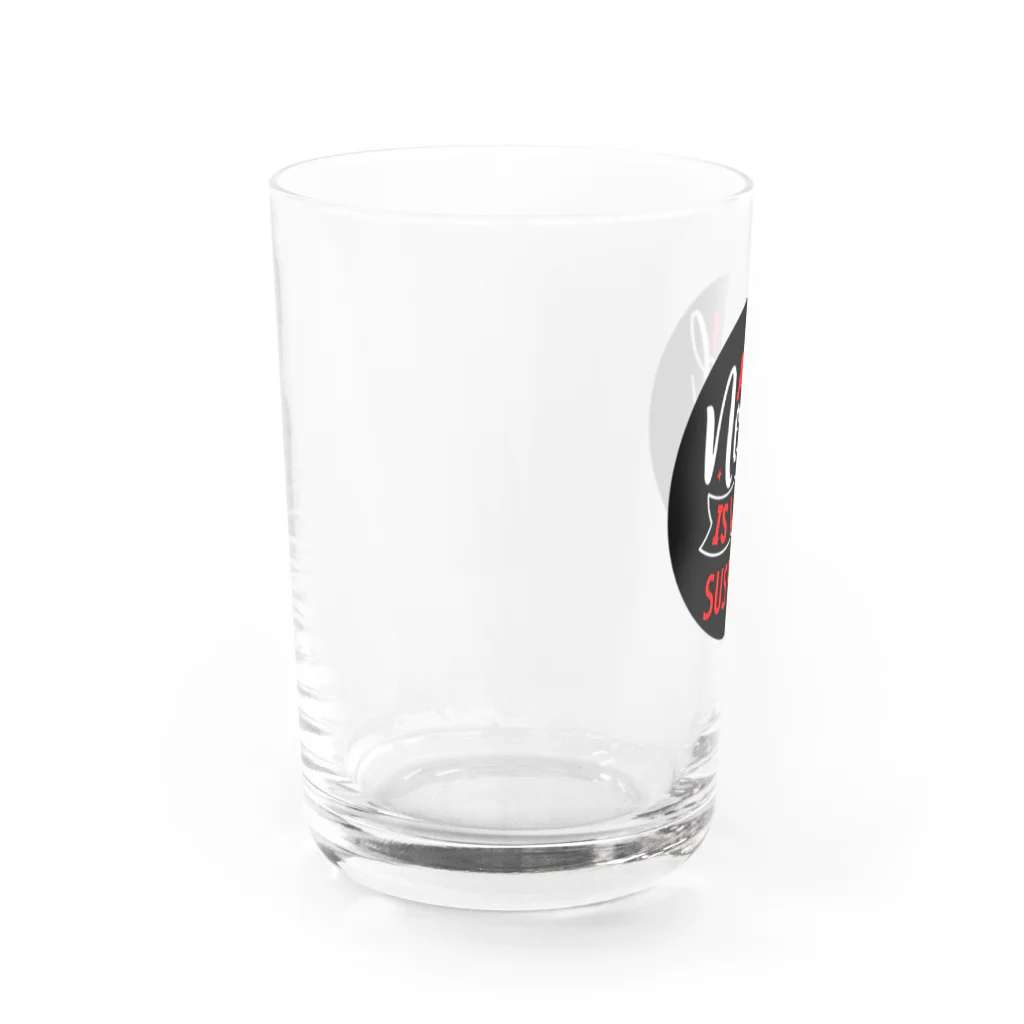 ポンキチはうすの大切なもの、それは「寿司と愛」 Water Glass :left