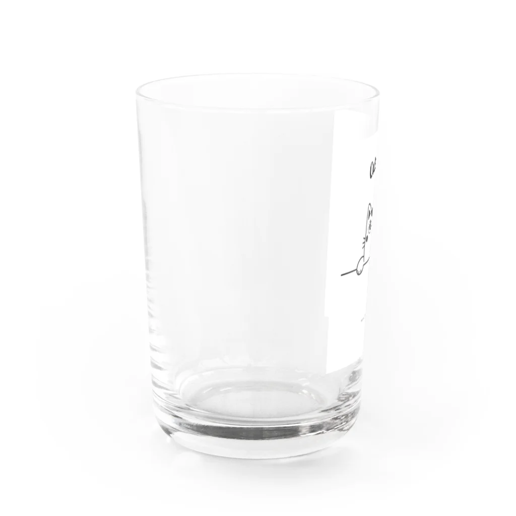 かわいい女の子とシュールな絵のcutecat Water Glass :left