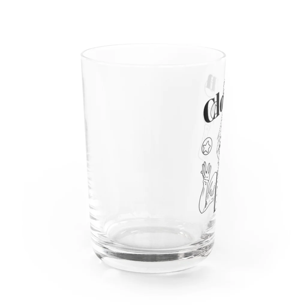 Studio L.O.Lの【ジャグラー】モノクロ クラウン･スペード Water Glass :left