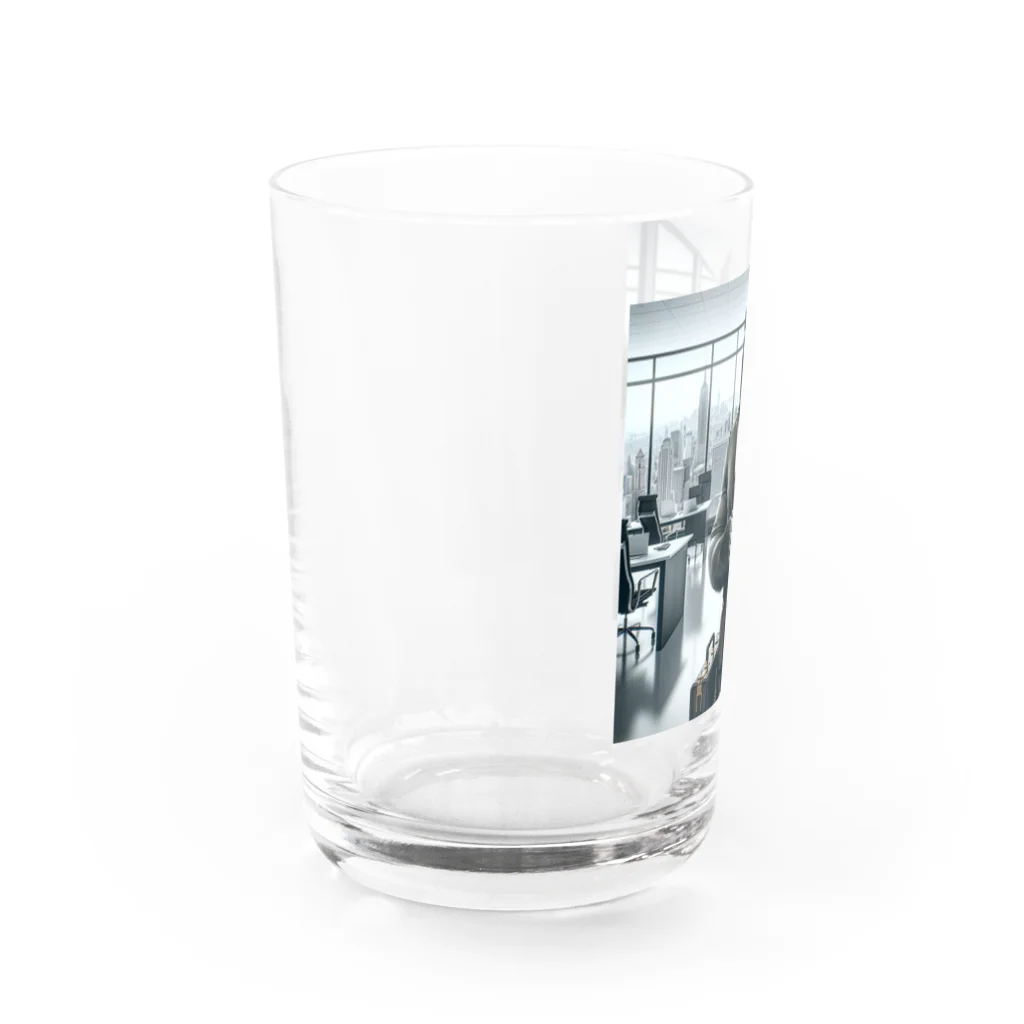 ドリサポの社長！ゴリ先輩！ Water Glass :left