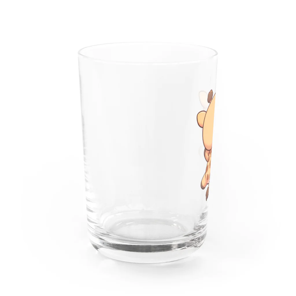 ゆづるの首を使わないキリン Water Glass :left