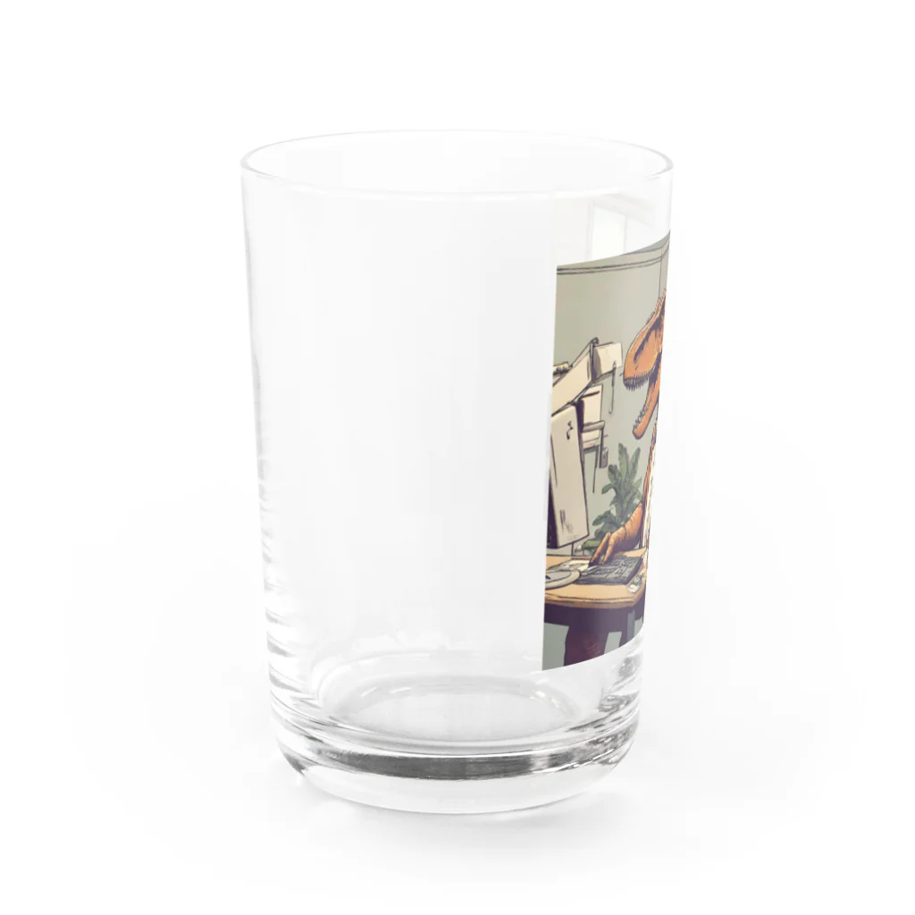 kenshopの働く恐竜 Water Glass :left