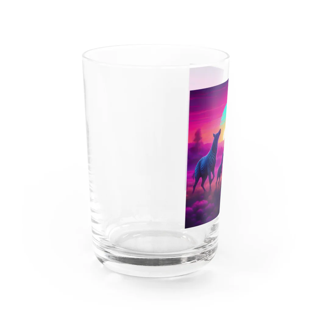 tagosakunの夜明けの草原の舞踏 Water Glass :left