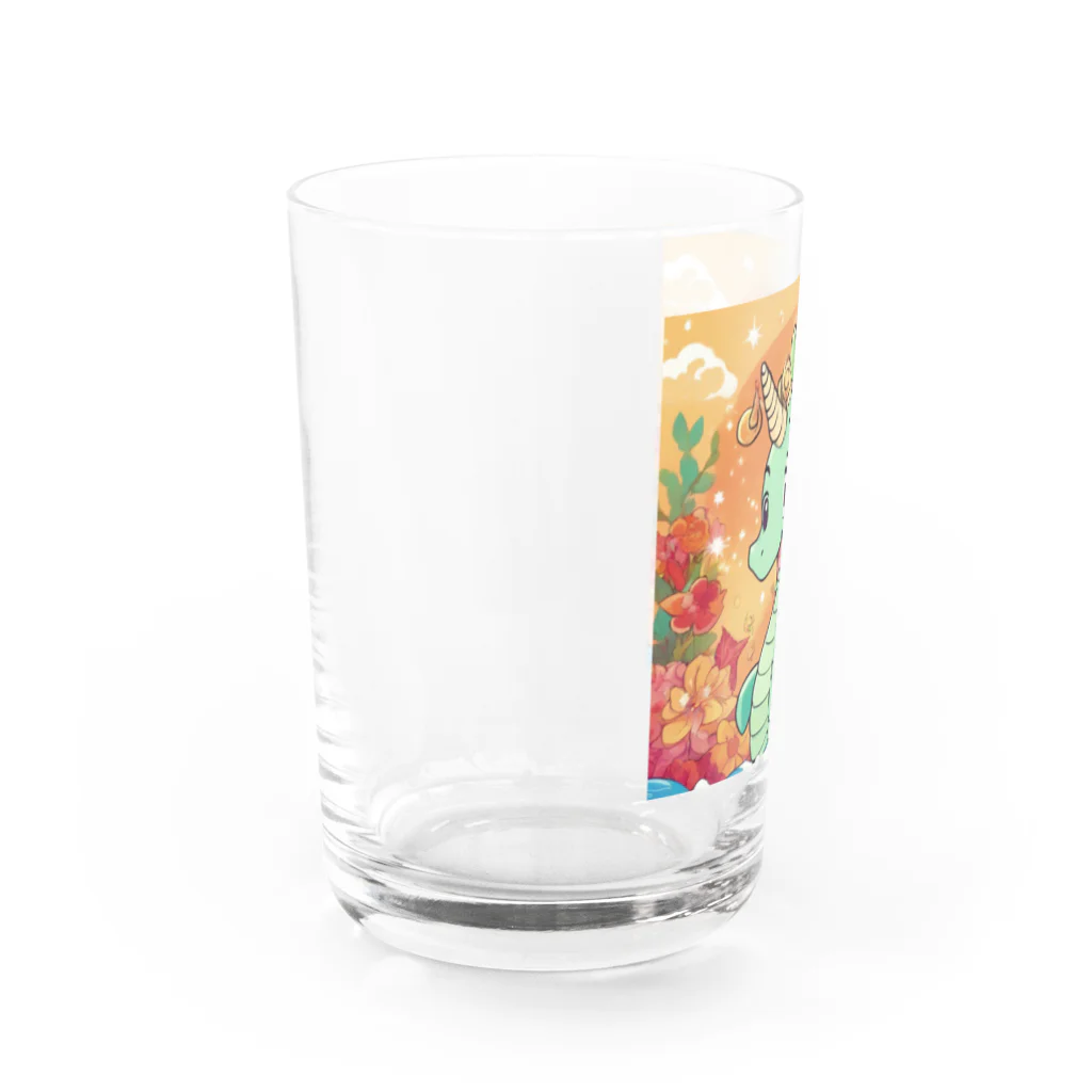 junji8000のかわいい創造のタツノオトシゴ Water Glass :left