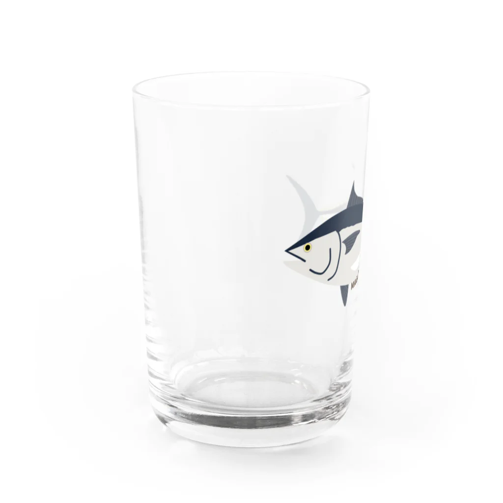 あざらしの7つどうぐの止まらない止まれない！マグロ Water Glass :left