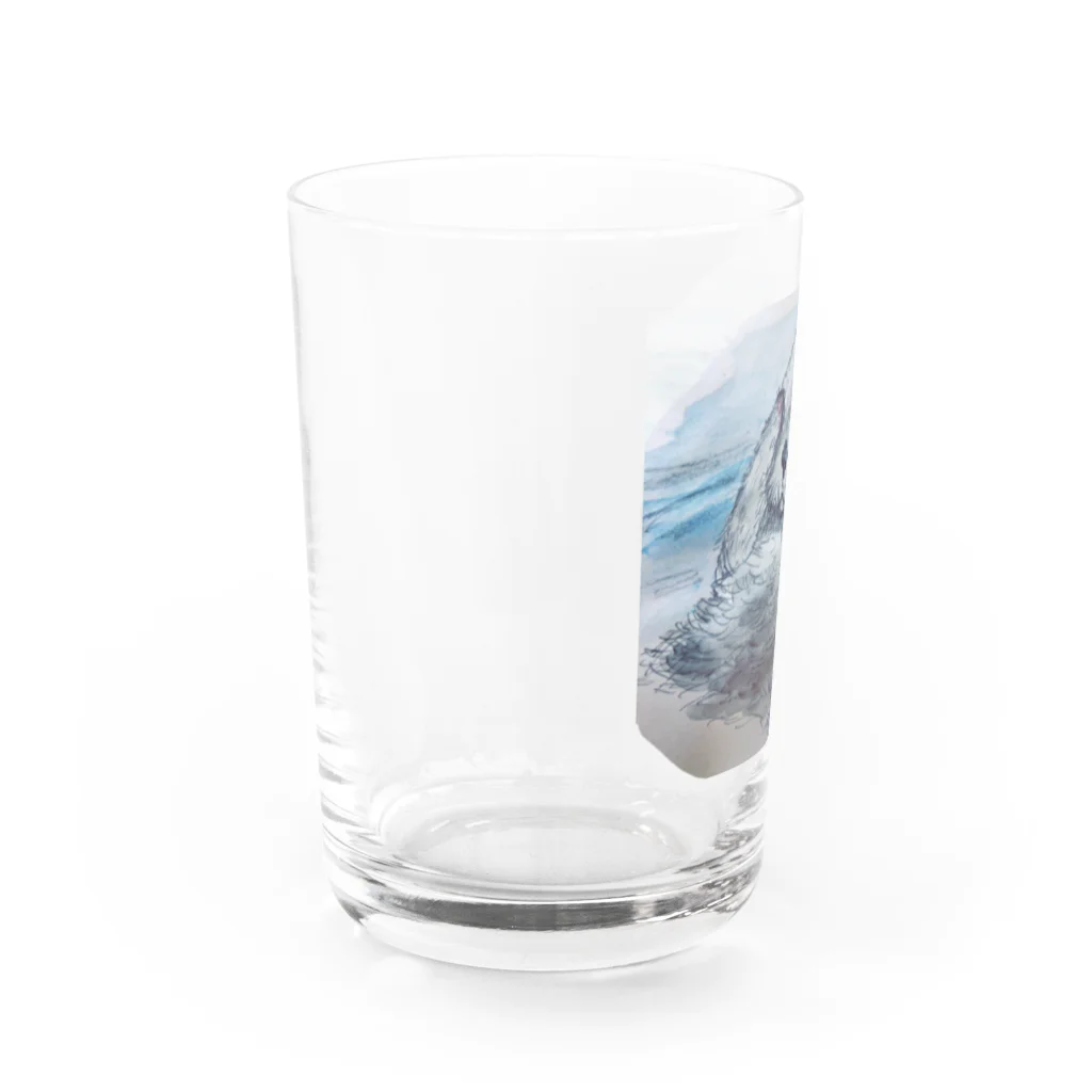 ゆん's collectionのおてて冷たいラッコ Water Glass :left