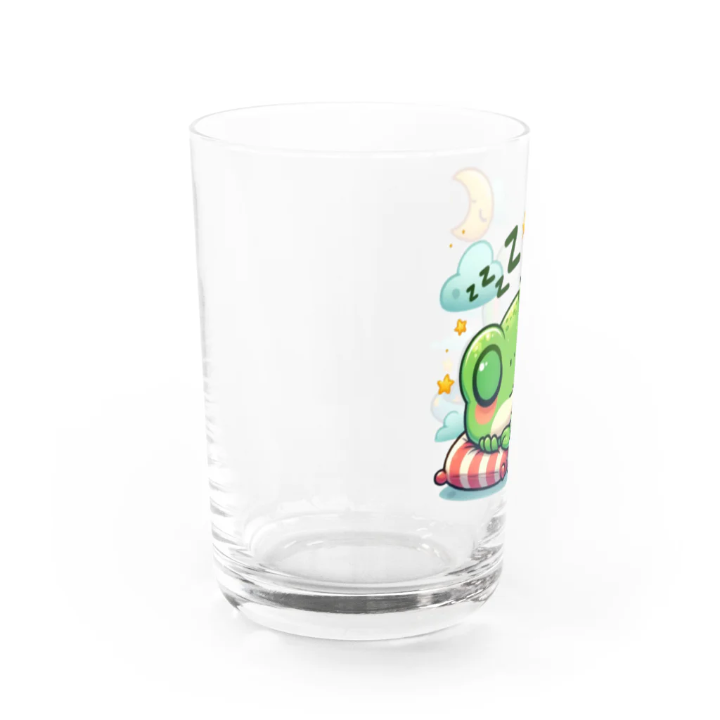 Shiba_IncのSleeping frogs(熟睡する蛙) Water Glass :left