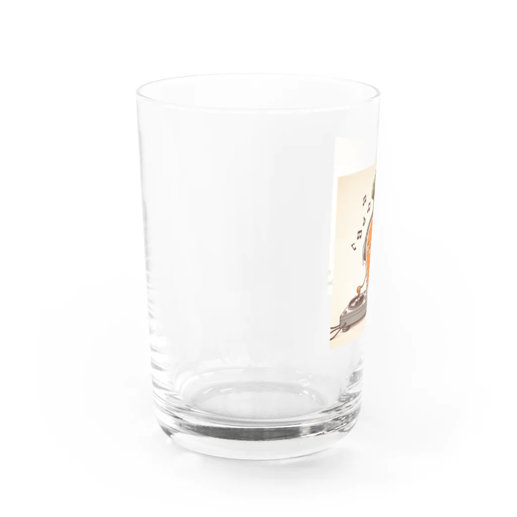 おふざけのDJキャロット Water Glass :left