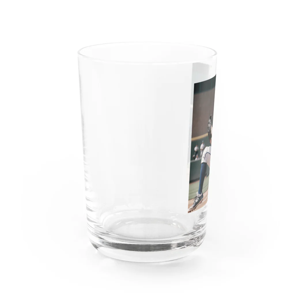 りん　チャンネルのAI野球 Water Glass :left