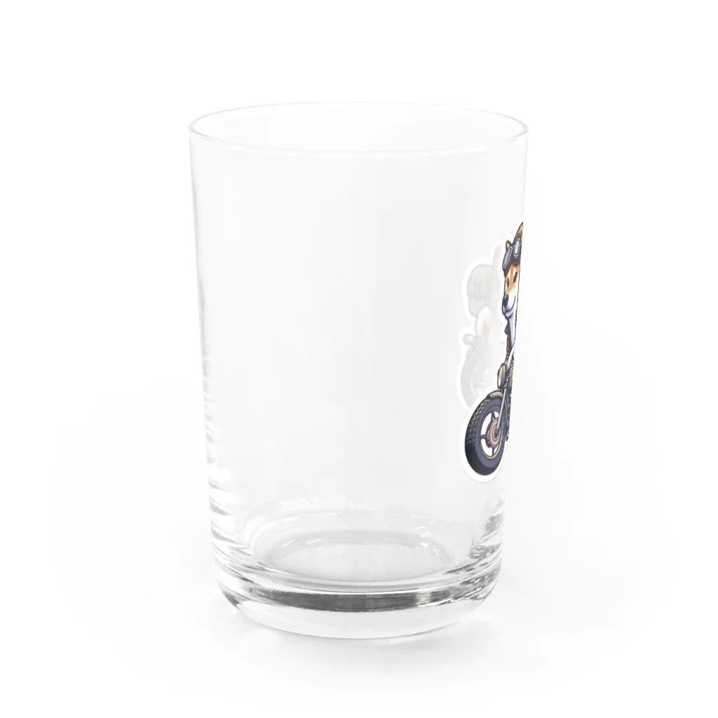 シバライダーロードの柴ライダーロードshiba24 Water Glass :left